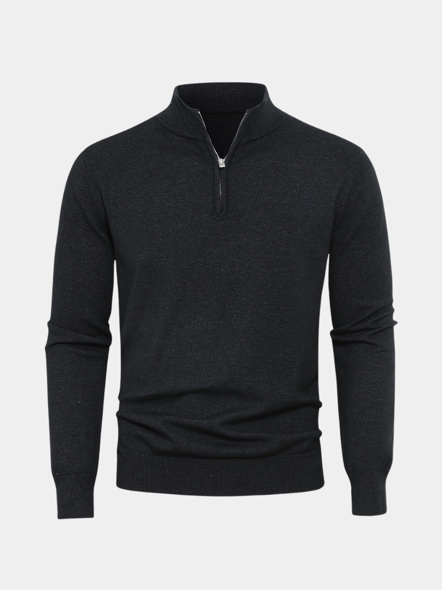 LAURENT MONACO | PULL À COL ZIP POUR HOMMES