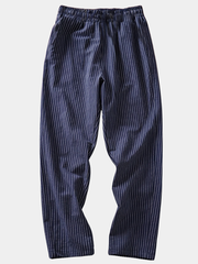 LAURENT MONACO | PANTALON DÉCONTRACTÉ À RAYURES POUR HOMMES
