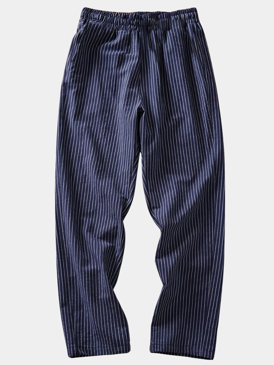 LAURENT MONACO | PANTALON DÉCONTRACTÉ À RAYURES POUR HOMMES