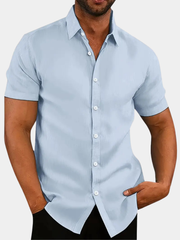 LAURENT MONACO | CHEMISE D'ÉTÉ À BOUTONS POUR HOMMES
