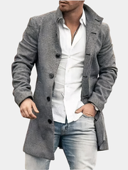 LAURENT MONACO | TRENCH CLASSIQUE À BOUTONS POUR HOMMES