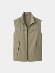 LAURENT MONACO | GILET UTILITAIRE À FERMETURE ÉCLAIR POUR HOMMES