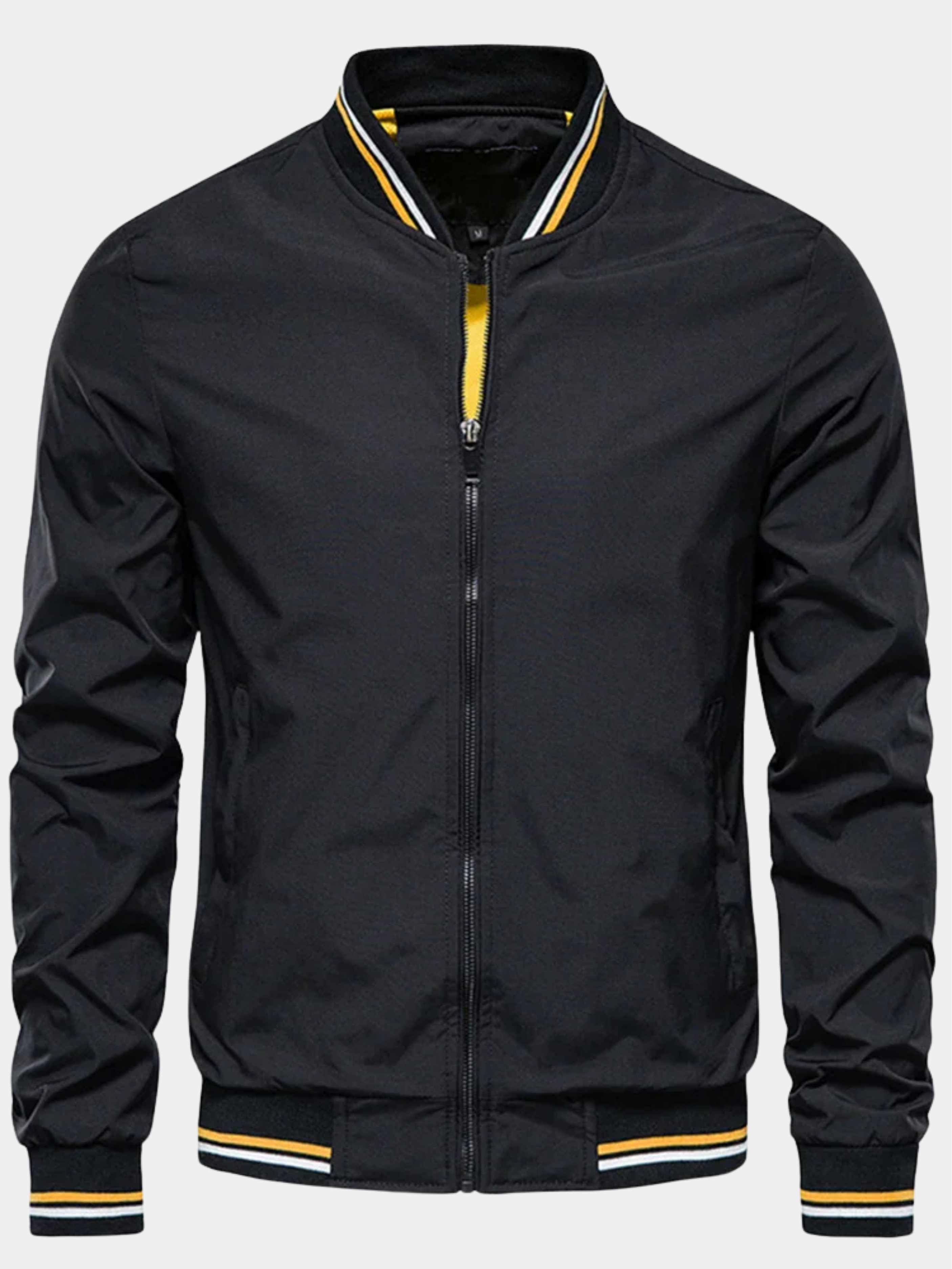 LAURENT MONACO | VESTE À FERMETURE ÉCLAIR CONTRASTÉE POUR HOMMES