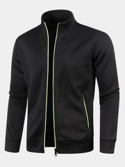 LAURENT MONACO | VESTE EN MAILLE À FERMETURE ÉCLAIR POUR HOMMES