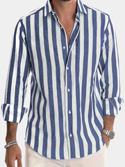 LAURENT MONACO | CHEMISE RAFFINÉE À RAYURES POUR HOMMES