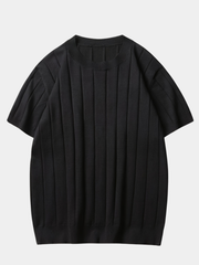 LAURENT MONACO | T-SHIRT EN MAILLE À RAYURES POUR HOMMES