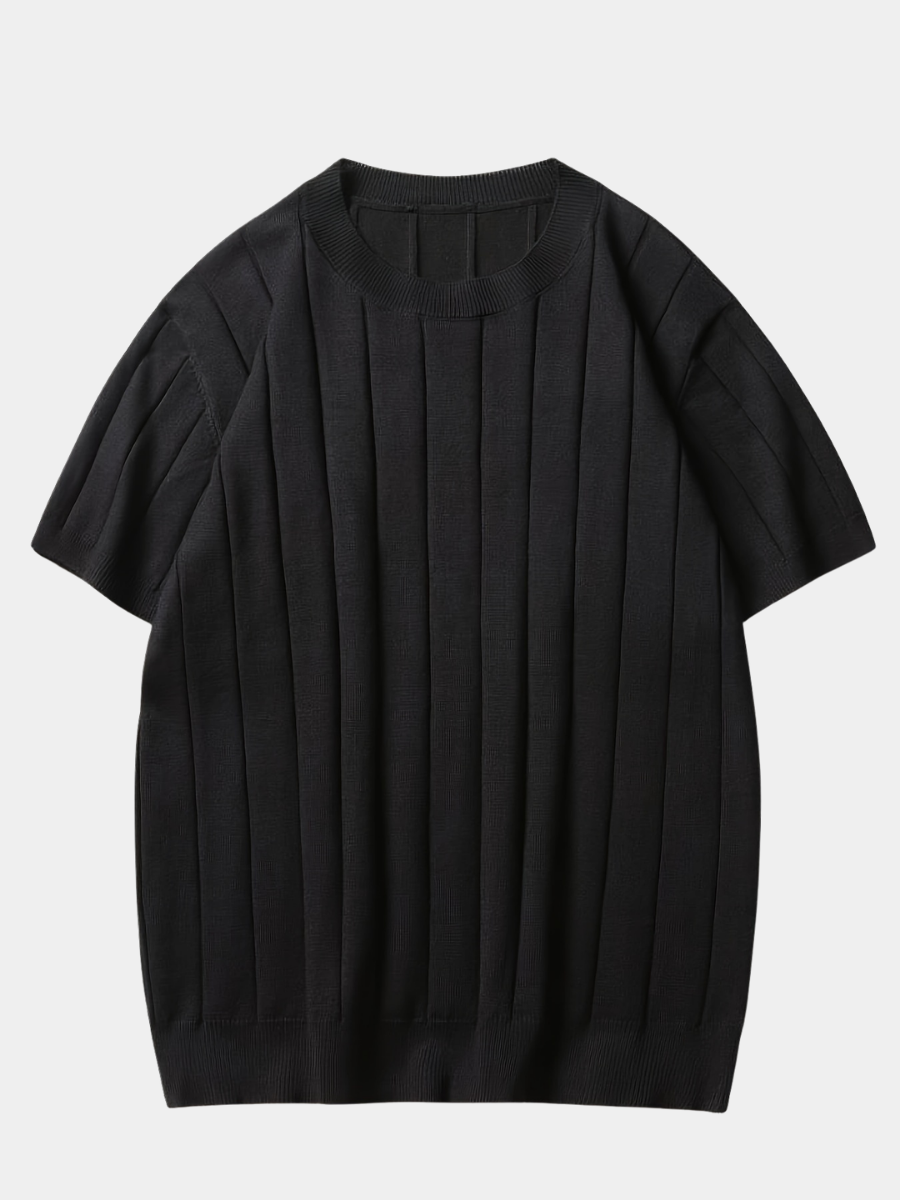 LAURENT MONACO | T-SHIRT EN MAILLE À RAYURES POUR HOMMES