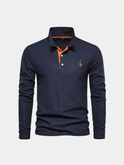 LAURENT MONACO | T-SHIRT À MANCHES LONGUES ET COL POUR HOMMES