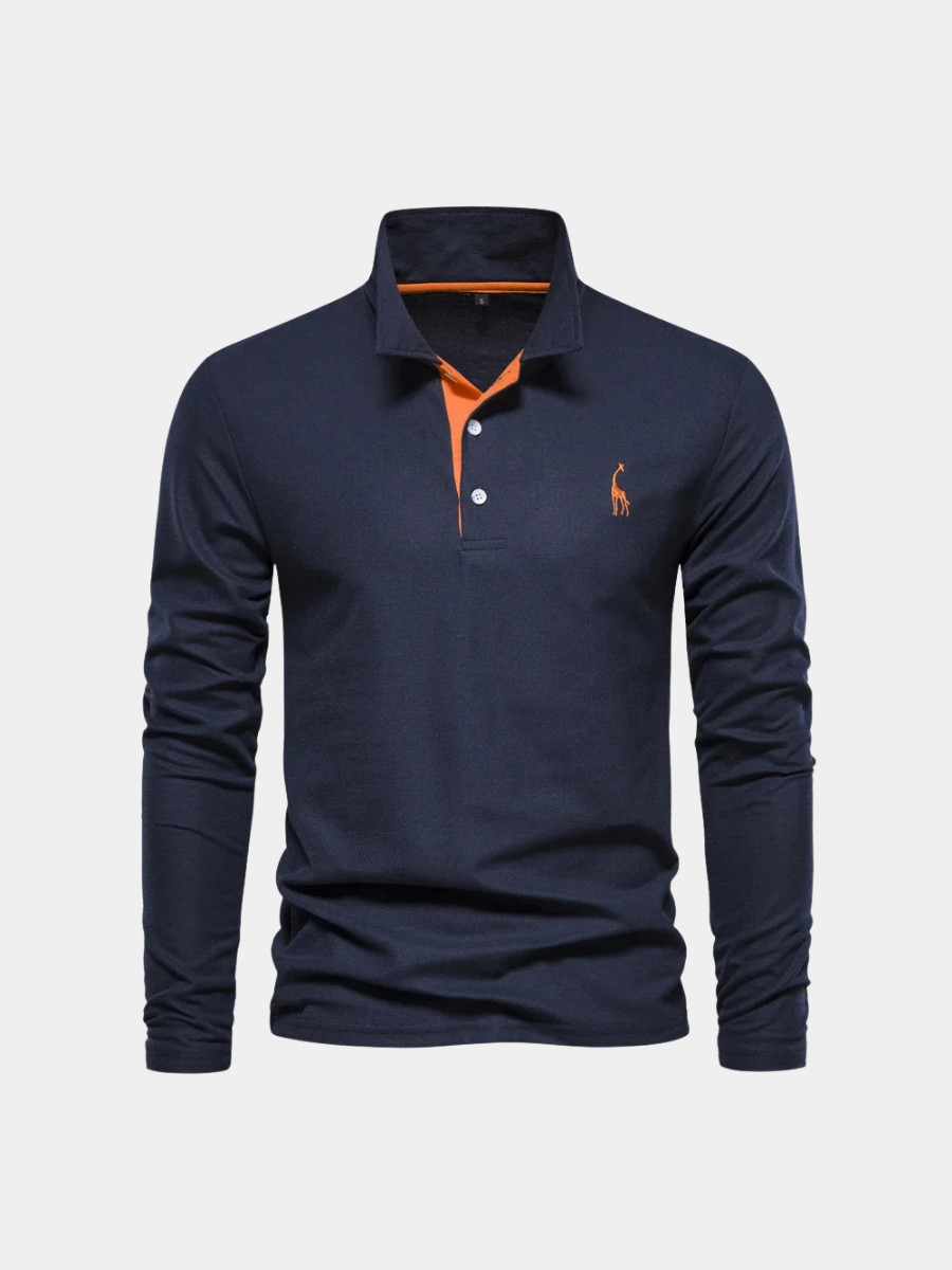 LAURENT MONACO | T-SHIRT À MANCHES LONGUES ET COL POUR HOMMES