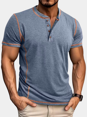 LAURENT MONACO | T-SHIRT HENLEY POUR HOMMES
