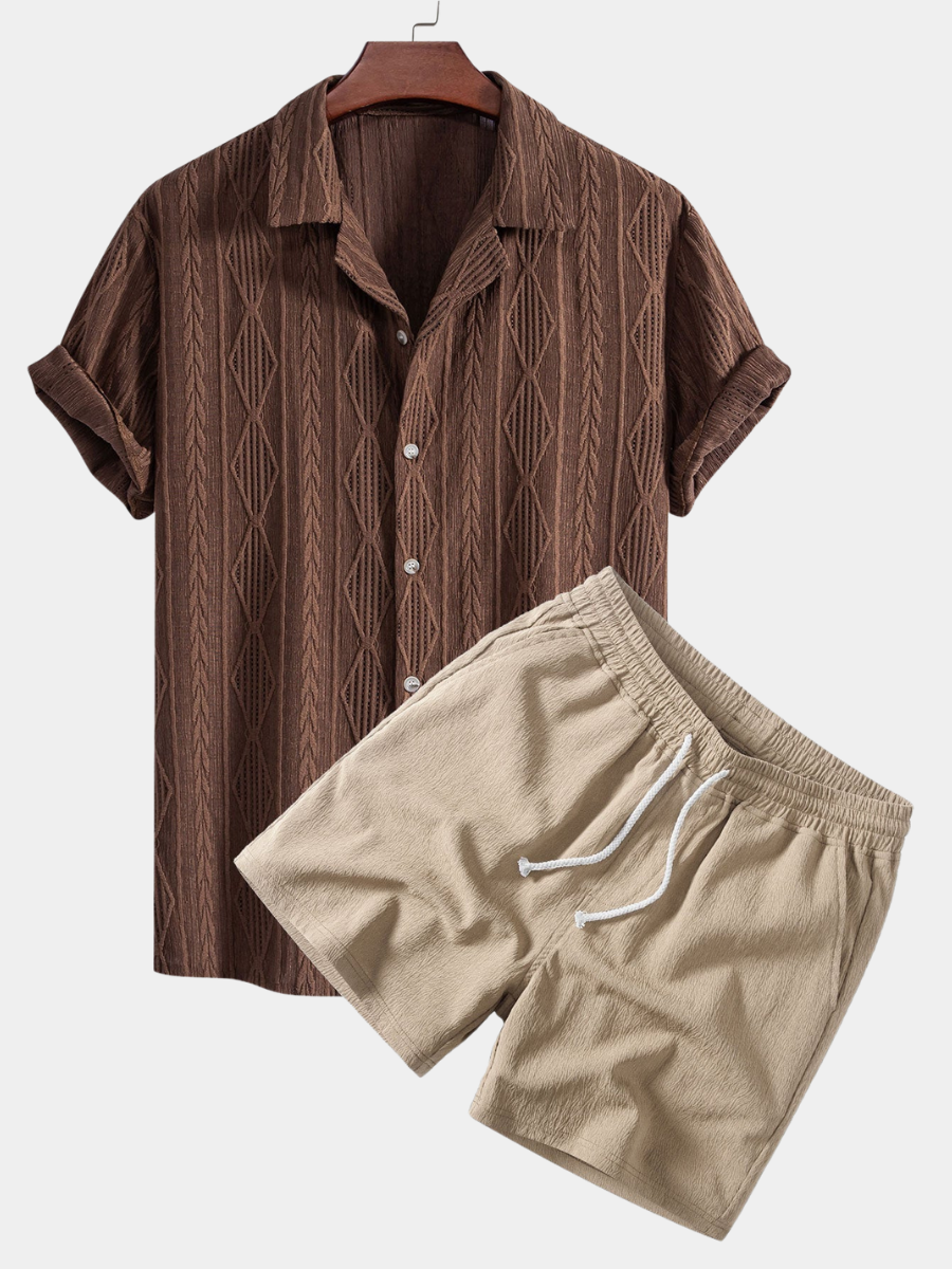 LAURENT MONACO | ENSEMBLE D'ÉTÉ À MOTIFS POUR HOMMES