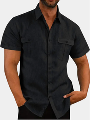 LAURENT MONACO | CHEMISE À POCHES TEXTURÉE POUR HOMMES