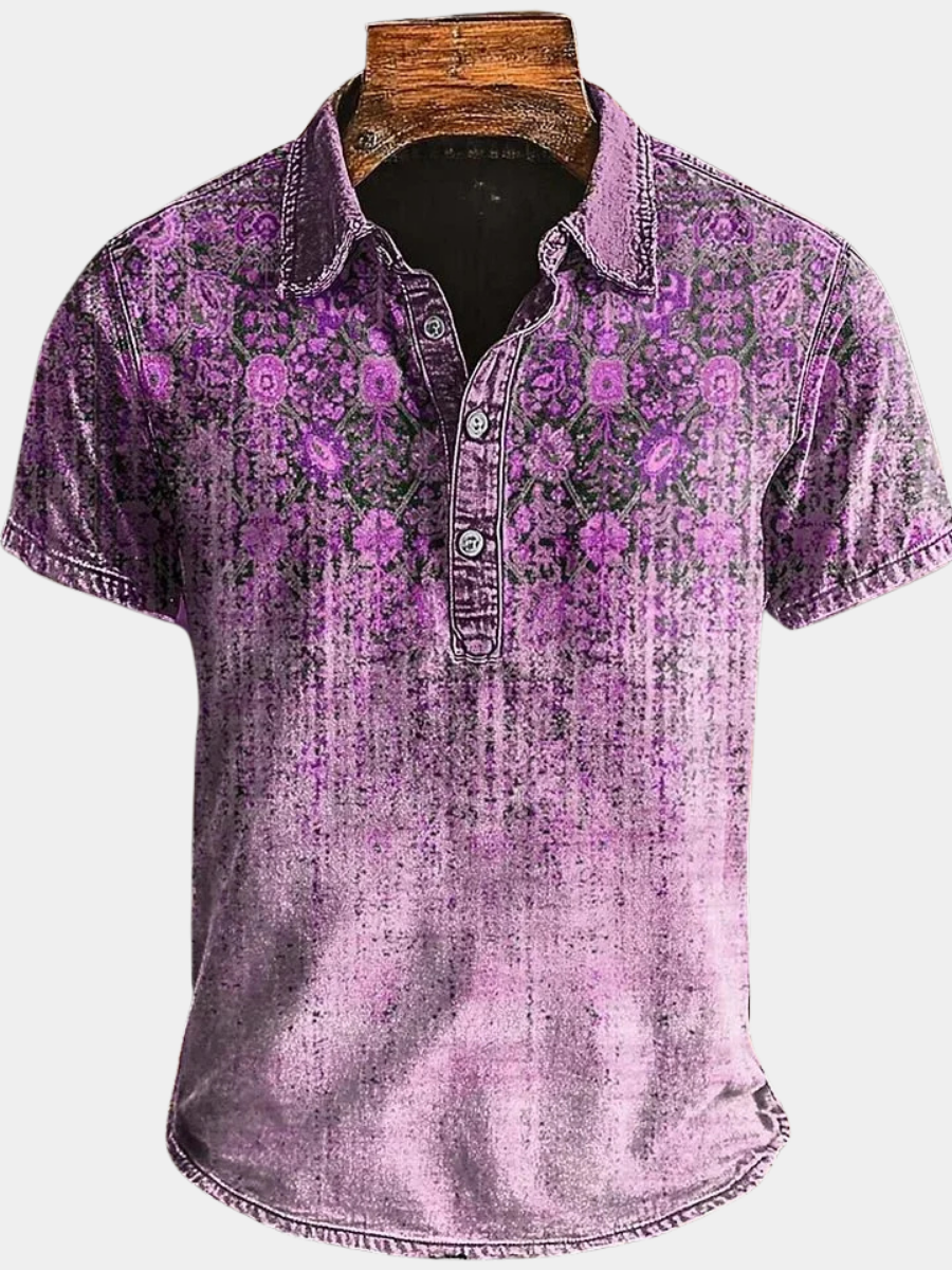 LAURENT MONACO | POLO RÉTRO DÉGRADÉ POUR HOMMES