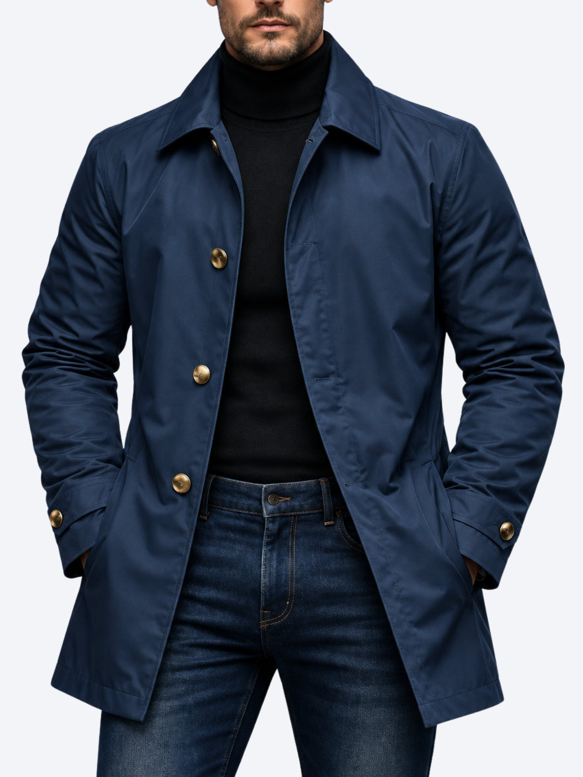 LAURENT MONACO | MANTEAU MI-LONG POUR HOMMES