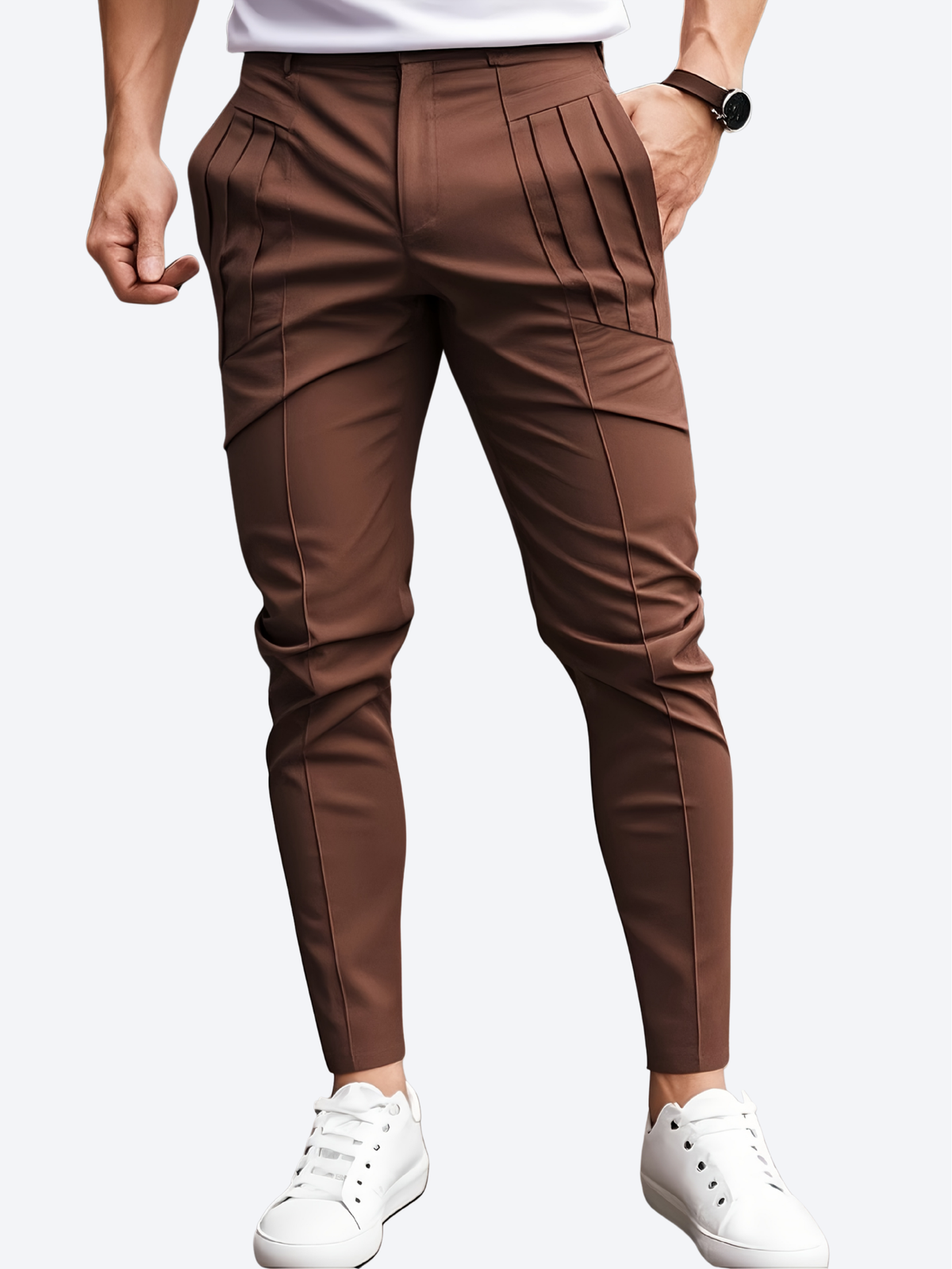LAURENT MONACO | PANTALON SLIM CASUAL POUR HOMMES