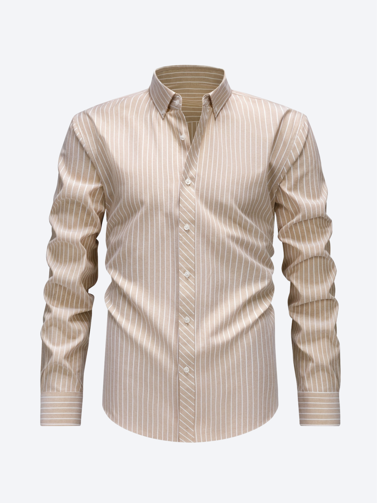 LAURENT MONACO | CHEMISE À RAYURES ET BOUTONS POUR HOMMES