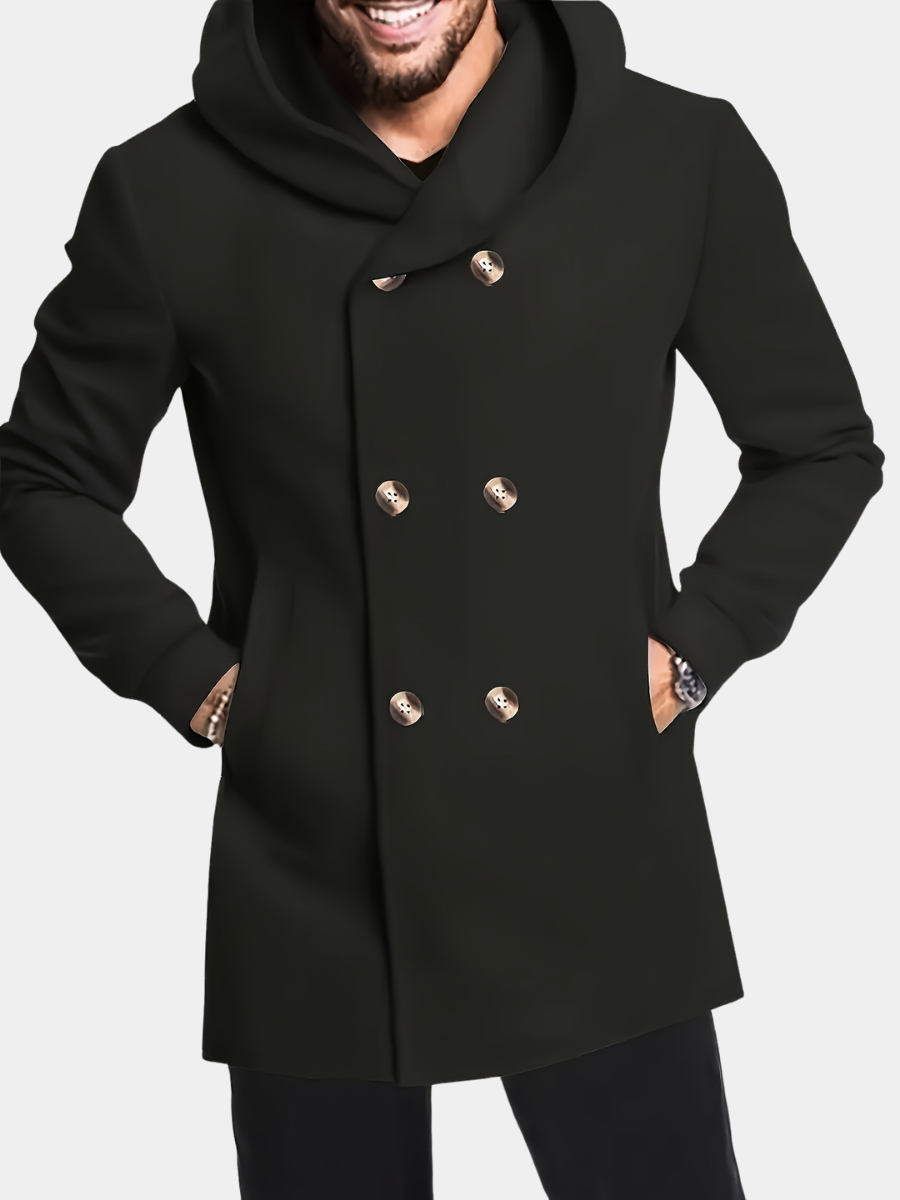 LAURENT MONACO | MANTEAU MIDI À CAPUCHE POUR HOMMES