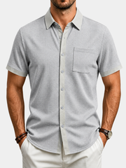 LAURENT MONACO | CHEMISE À BOUTONS TEXTURÉE POUR HOMMES