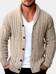 LAURENT MONACO | CARDIGAN EN MAILLE TEXTURÉE POUR HOMMES