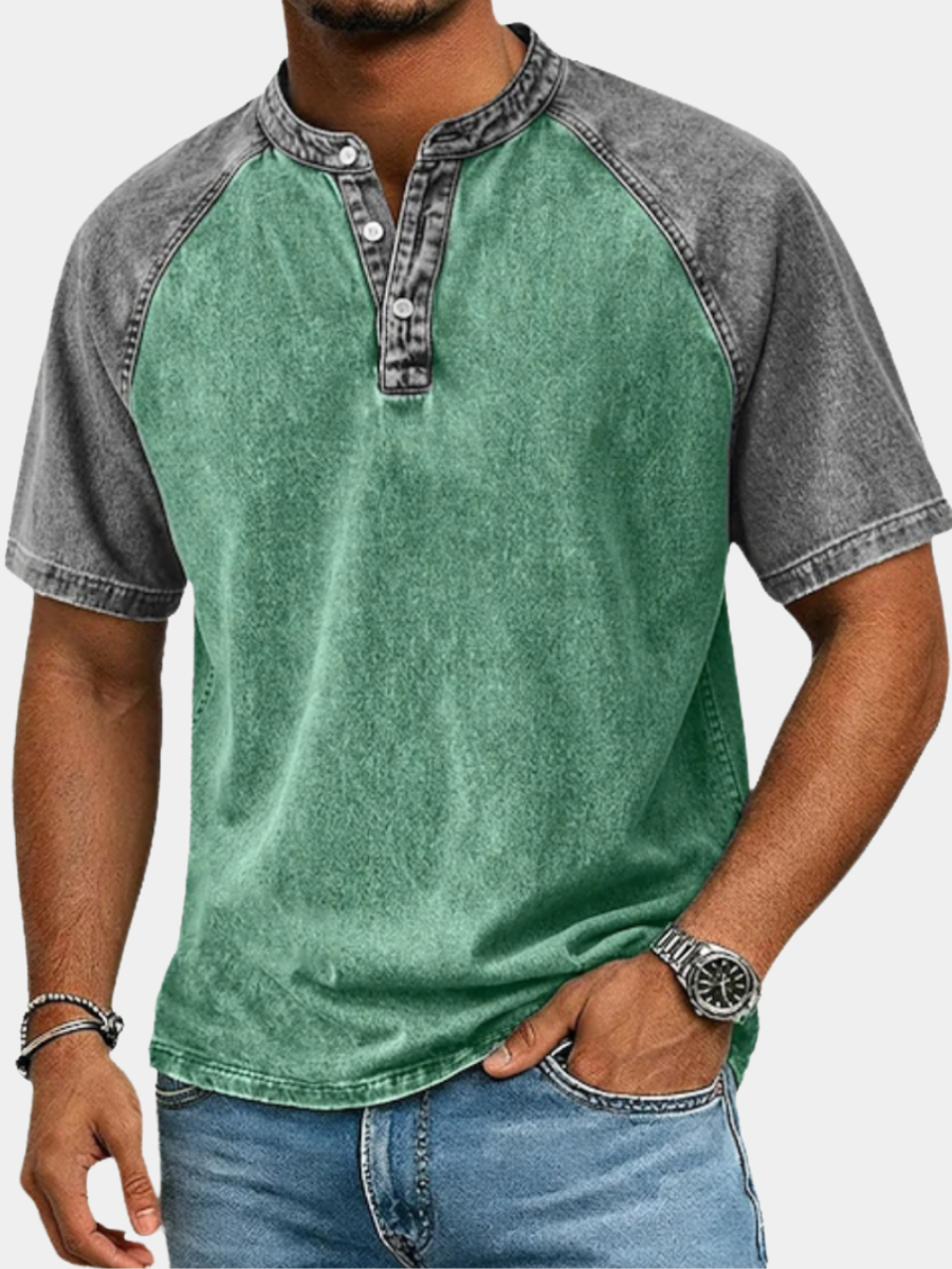 LAURENT MONACO | T-SHIRT CONTRASTÉ VINTAGE POUR HOMMES