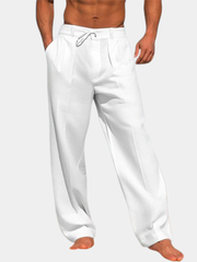LAURENT MONACO | PANTALONS EN LIN COASTAL POUR HOMMES