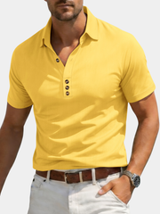 LAURENT MONACO | CHEMISE À MANCHES COURTES ET COL À REVERS POUR HOMMES