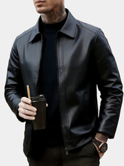 LAURENT MONACO | VESTE EN CUIR CLASSIQUE POUR HOMMES