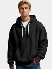 LAURENT MONACO | SWEAT À CAPUCHE EN MAILLE GAUFFRÉE POUR HOMMES