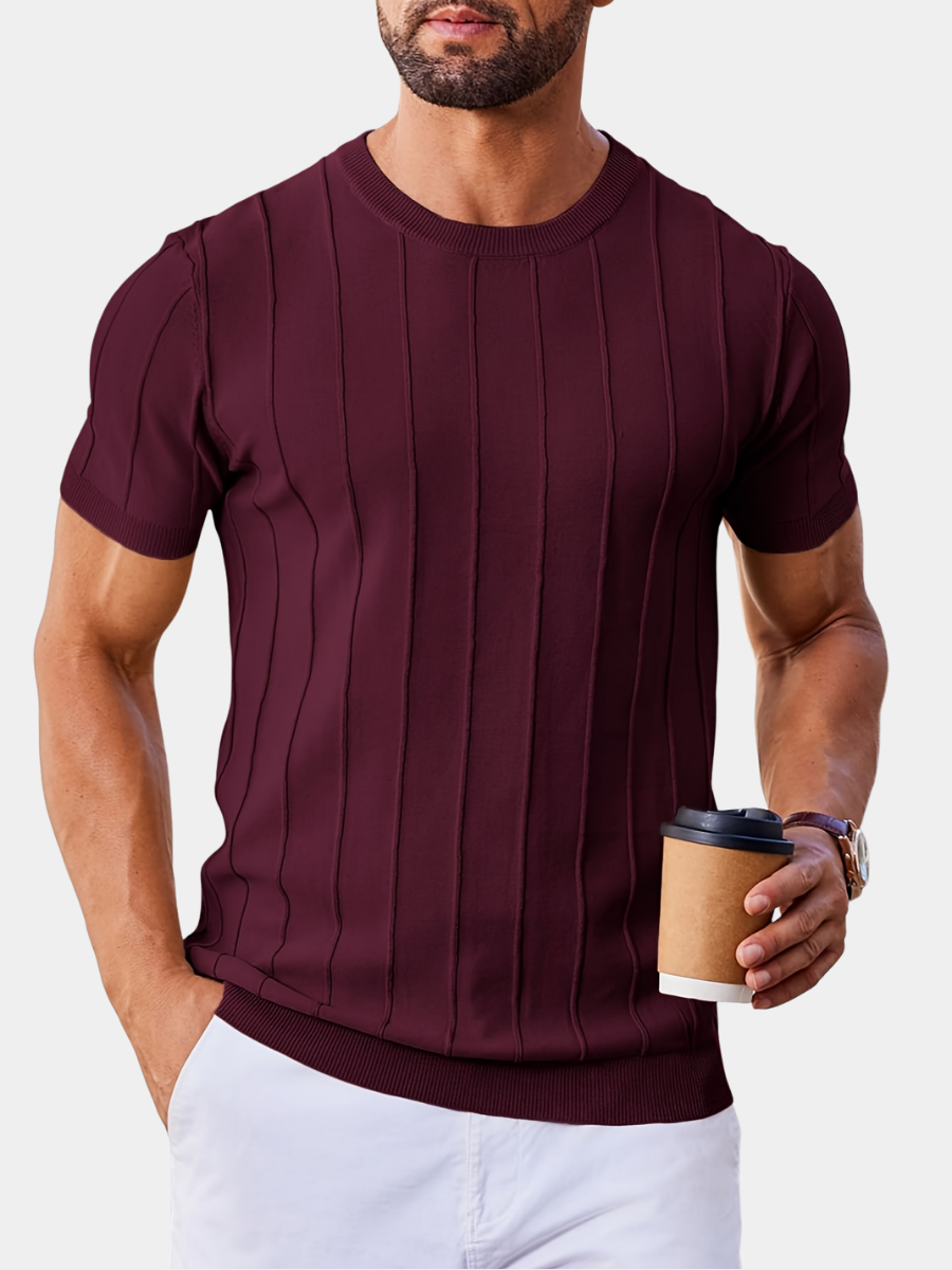 LAURENT MONACO | CHEMISE EN MAILLE COTONNÉE POUR HOMMES