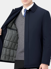 LAURENT MONACO | VESTE À COL À REVERS ET FERMETURE ÉCLAIR POUR HOMMES