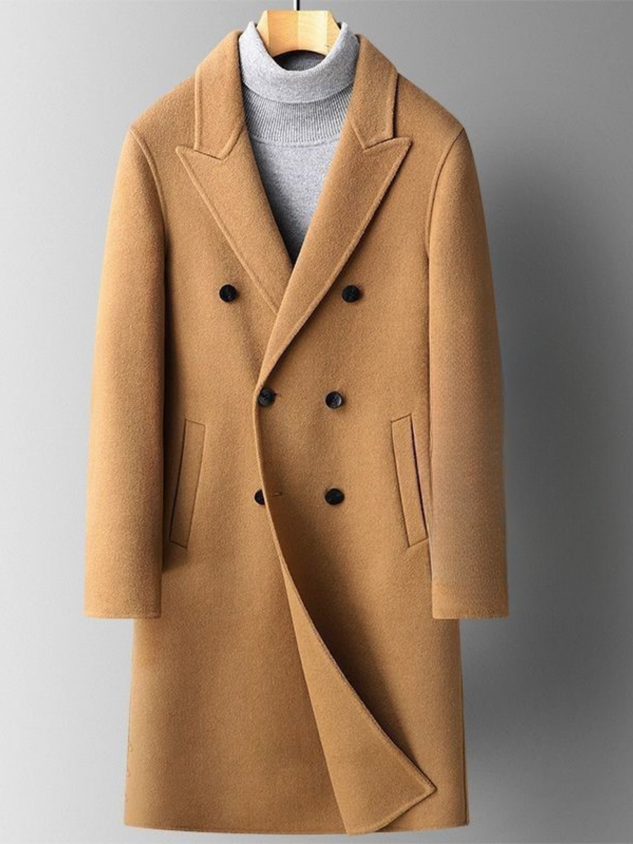 LAURENT MONACO | MANTEAU MIDI À REVERS POUR HOMMES