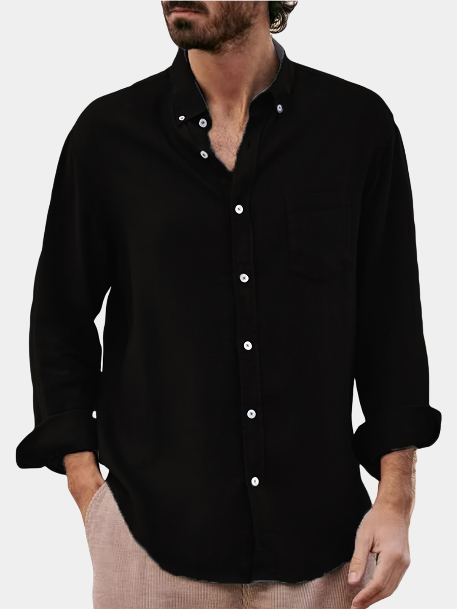 LAURENT MONACO | CHEMISE À REVERS CLASSIQUE POUR HOMMES