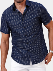 LAURENT MONACO | CHEMISE À MOTIF GÉOMÉTRIQUE POUR HOMMES