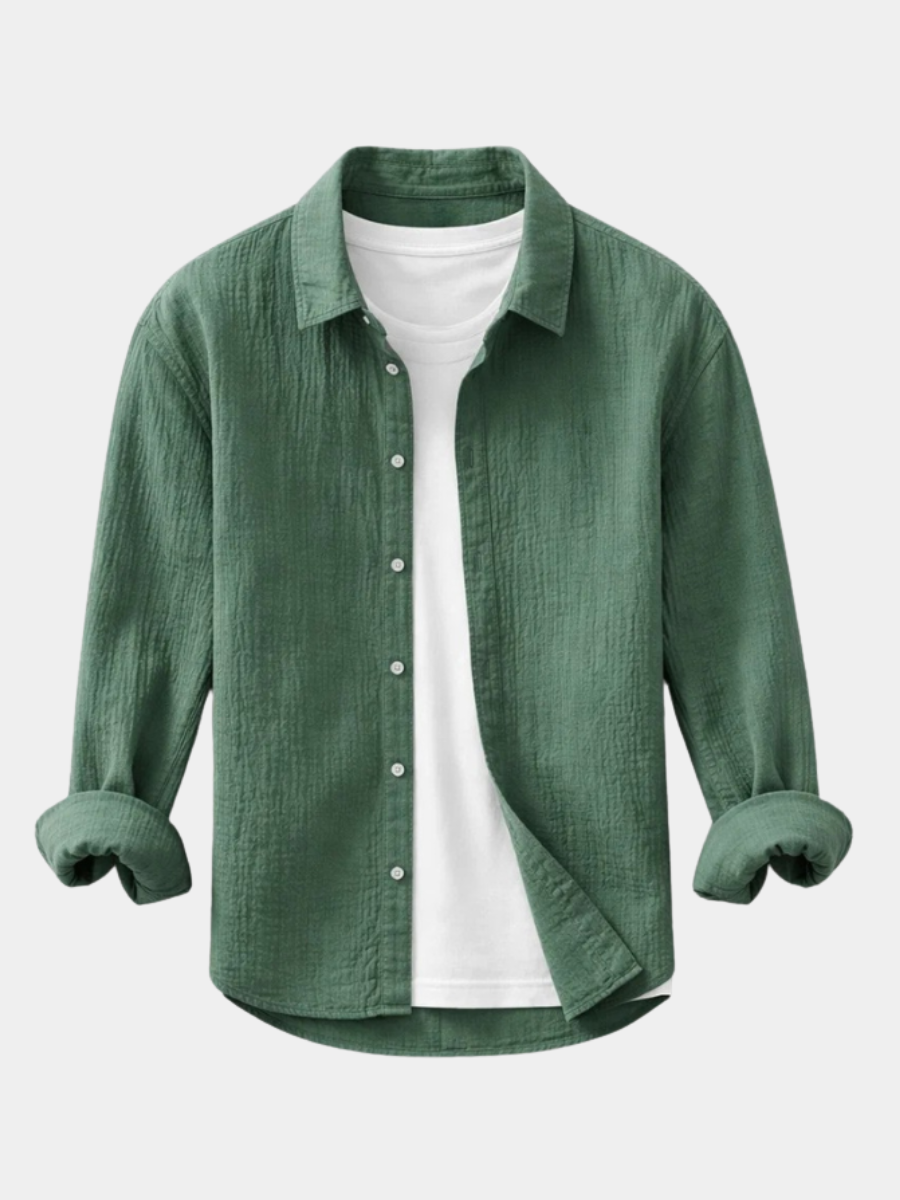 LAURENT MONACO | CHEMISE EN DOUBLE GAUZE POUR HOMMES