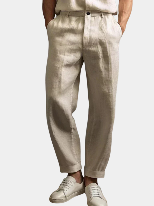 LAURENT MONACO | PANTALONS D'ÉTÉ EN LIN POUR HOMMES