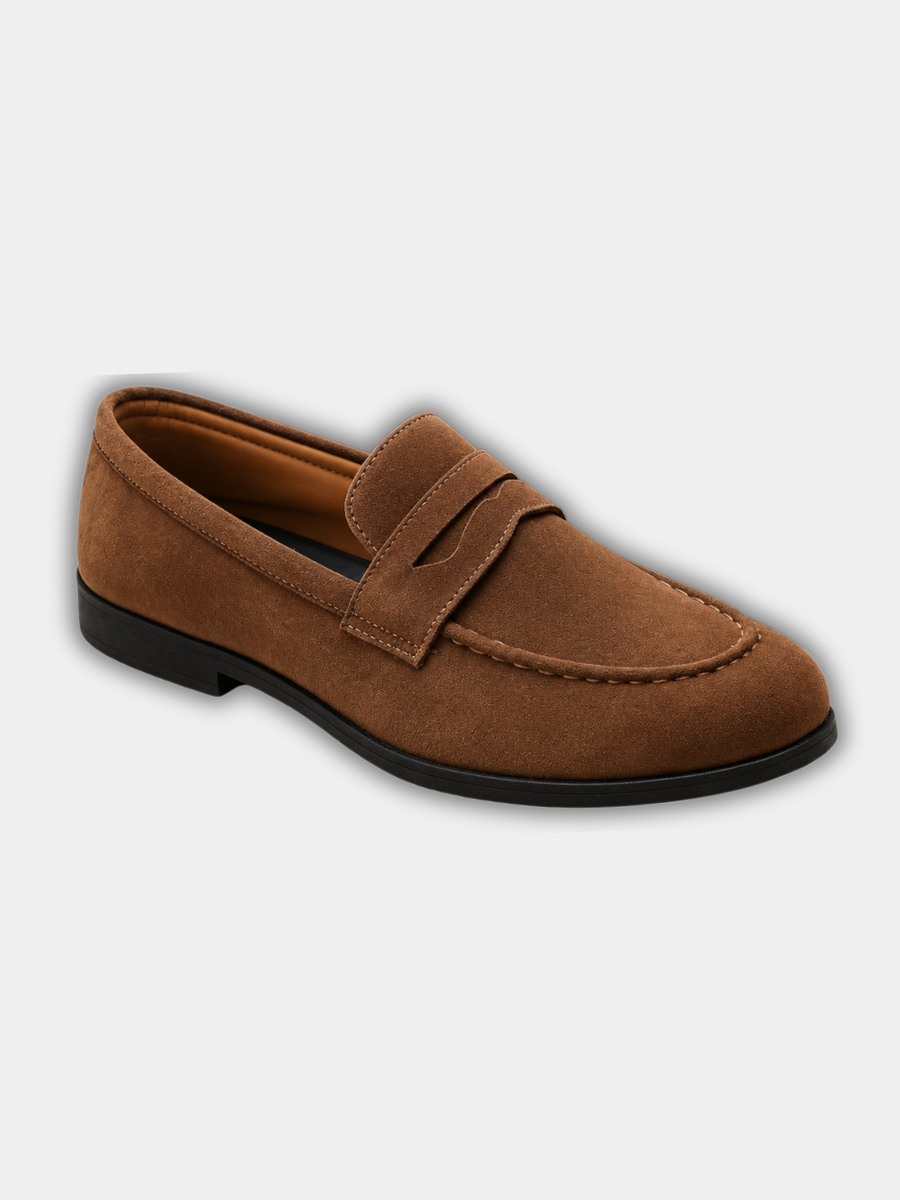 LAURENT MONACO | MOCASSINS EN DAIM PENNY POUR HOMMES