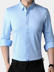 LAURENT MONACO | CHEMISE SANS PLIS POUR HOMMES