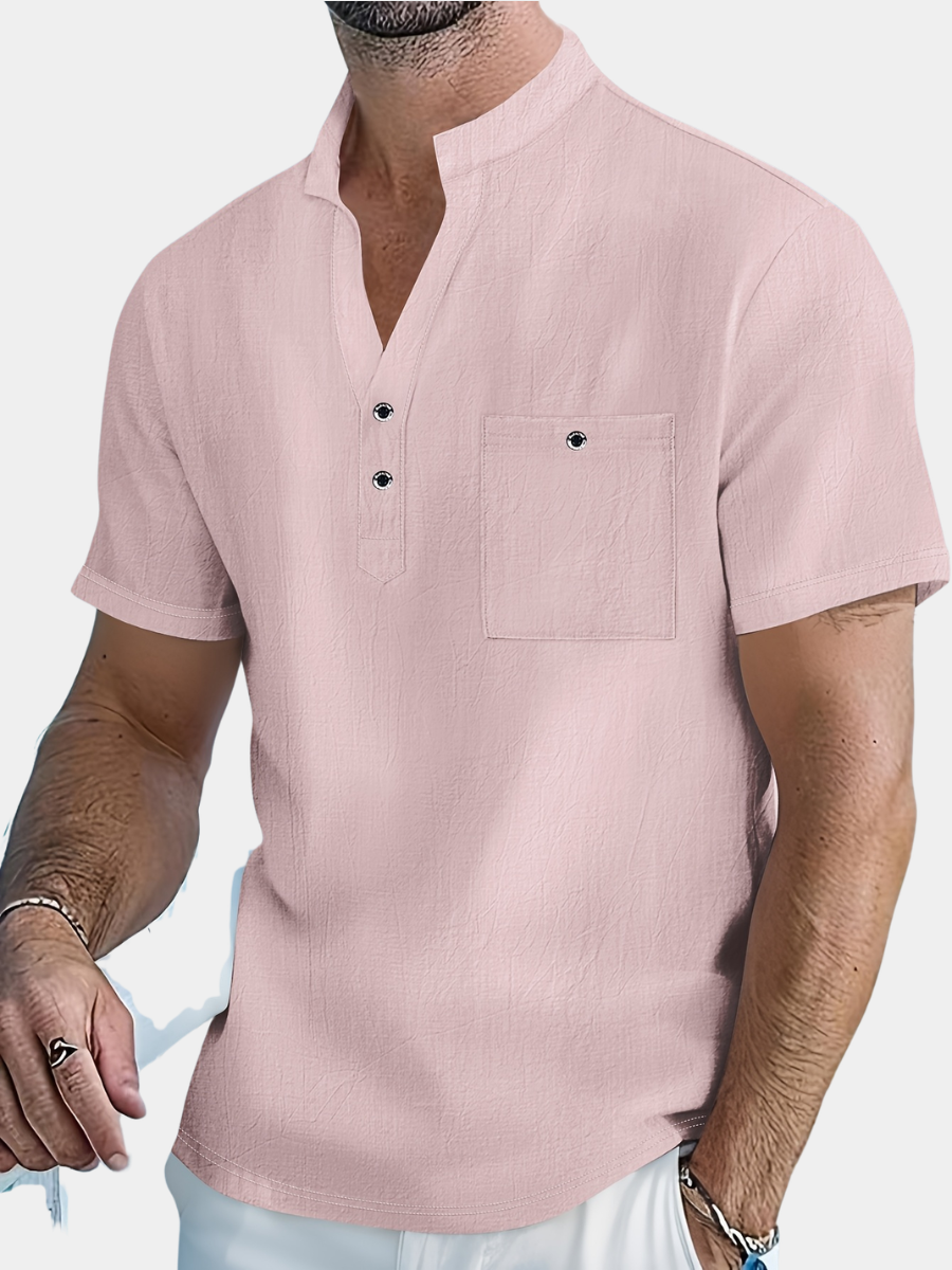 LAURENT MONACO | CHEMISE À COL QIPAO POUR HOMMES