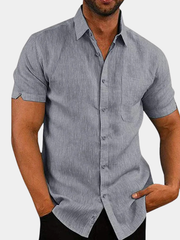 LAURENT MONACO | CHEMISE D'ÉTÉ EN LIN POUR HOMMES