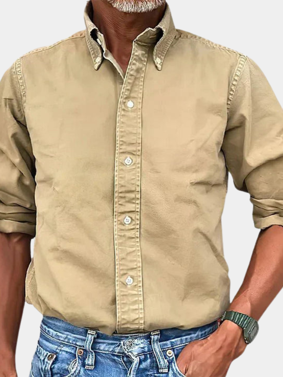 LAURENT MONACO | CHEMISE OXFORD CLASSIQUE POUR HOMMES