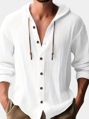 LAURENT MONACO | T-SHIRT À MANCHES LONGUES ET À CAPUCHE POUR HOMMES