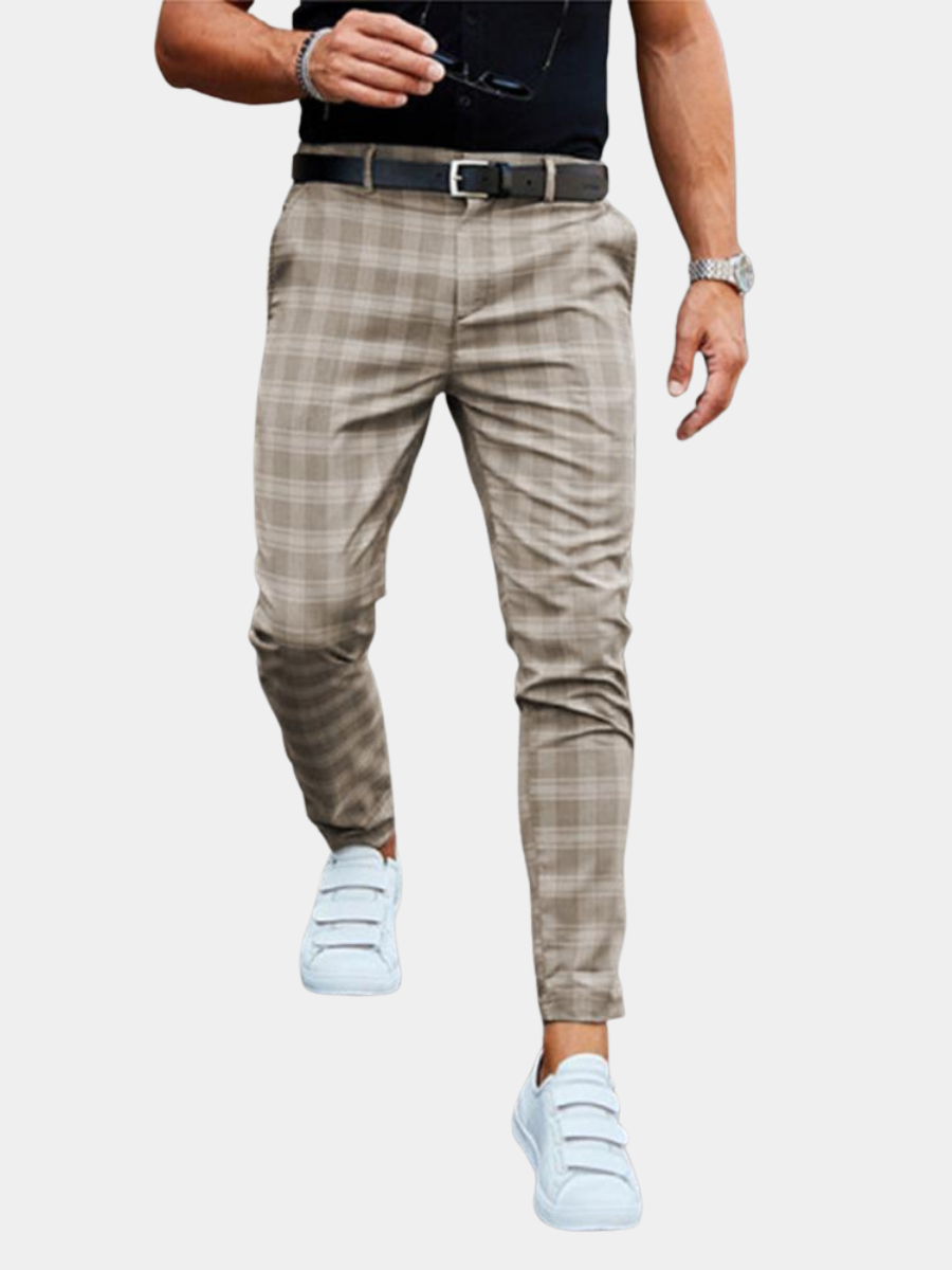 LAURENT MONACO | CHINO A CARREAUX POUR HOMMES