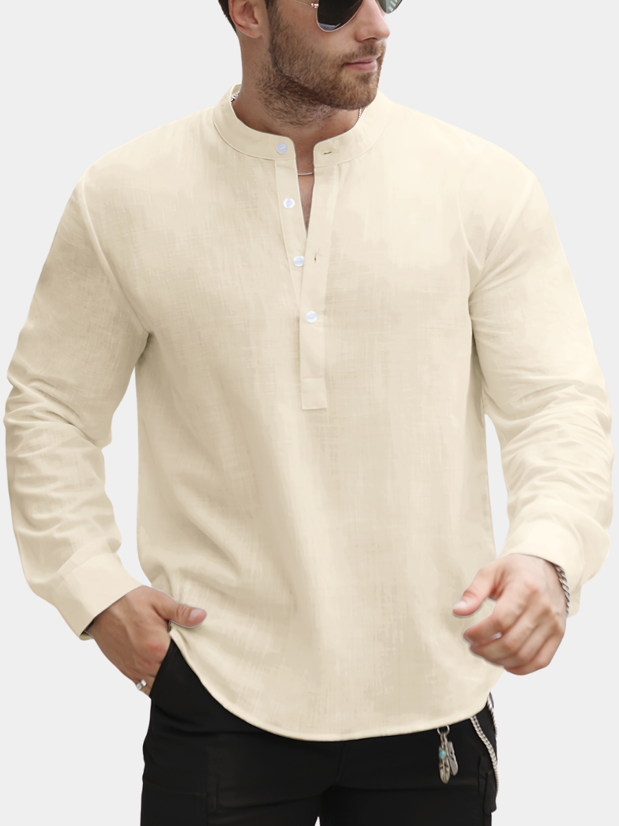 LAURENT MONACO | CHEMISE À COL BATEAU POUR HOMMES