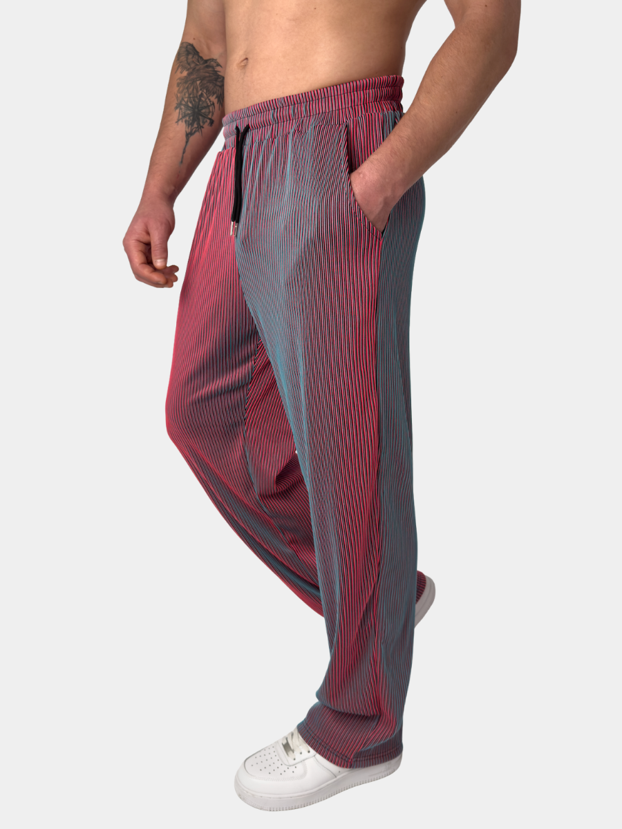 LAURENT MONACO | PANTALON DROIT À RAYURES POUR HOMMES