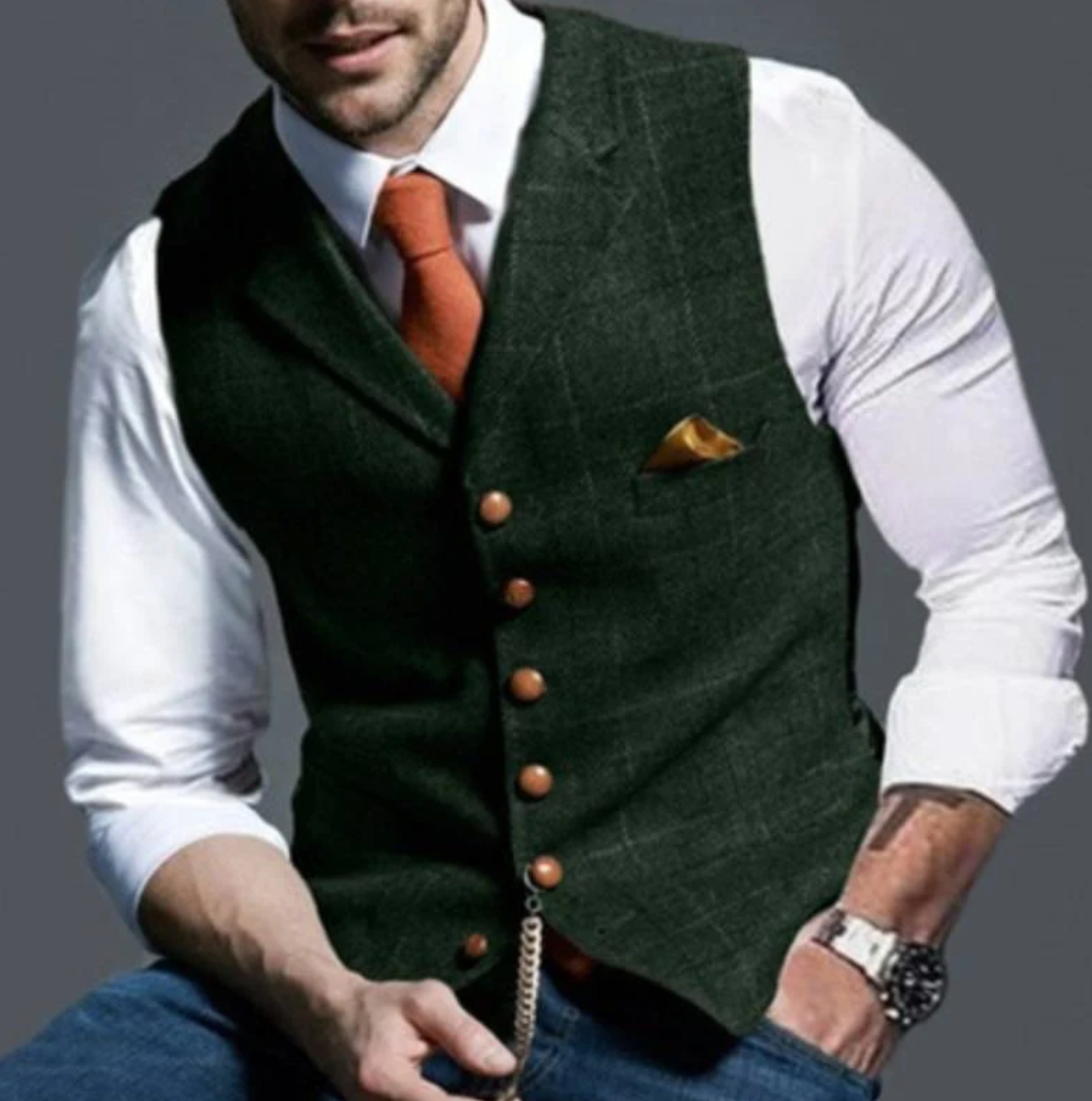 LAURENT MONACO | GILET ÉLÉGANT POUR HOMME