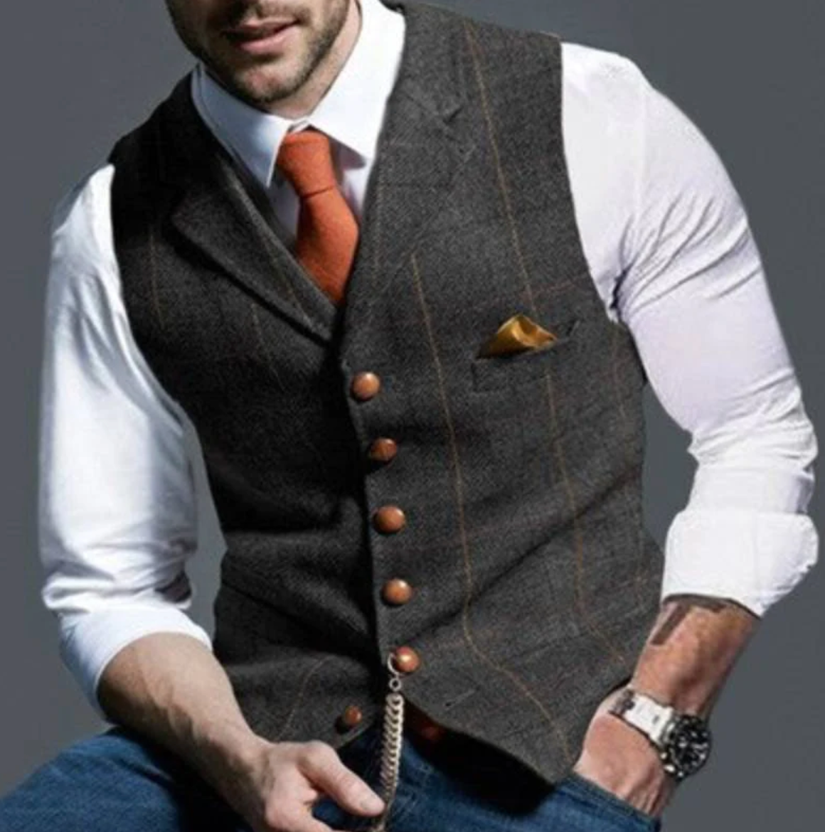 LAURENT MONACO | GILET ÉLÉGANT POUR HOMME