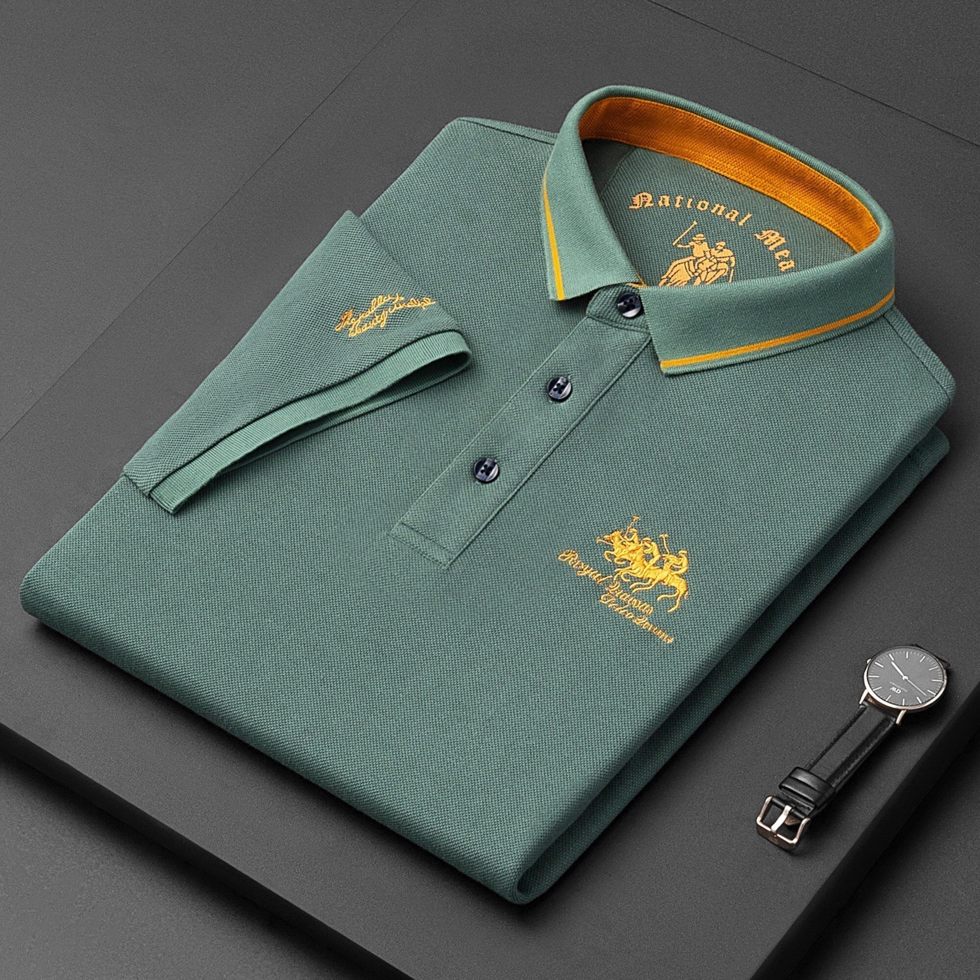 LAURENT MONACO | POLO COL CONTRASTE POUR HOMME
