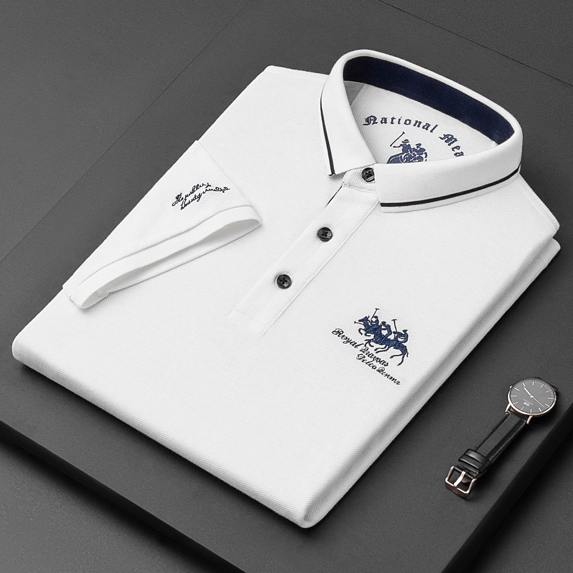 LAURENT MONACO | POLO COL CONTRASTE POUR HOMME