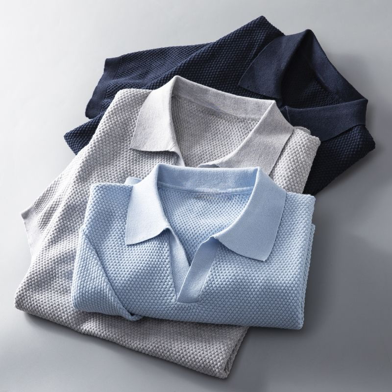 LAURENT MONACO | POLO EN TRICOT MODERNE POUR HOMMES
