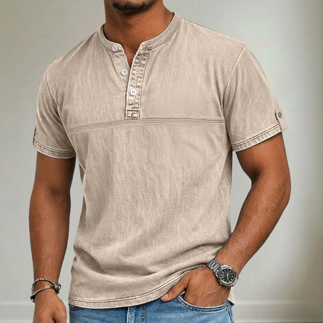 LAURENT MONACO | CHEMISE À COL MAO POUR HOMME